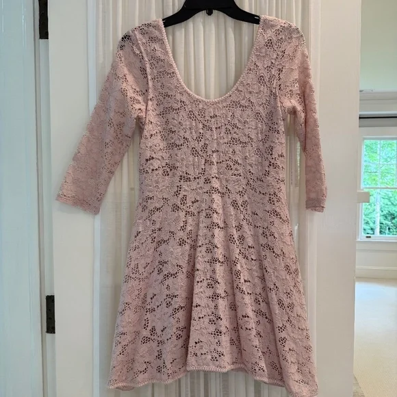 Free People | Dresses | Free People Rose Lace Dress | Poshmark